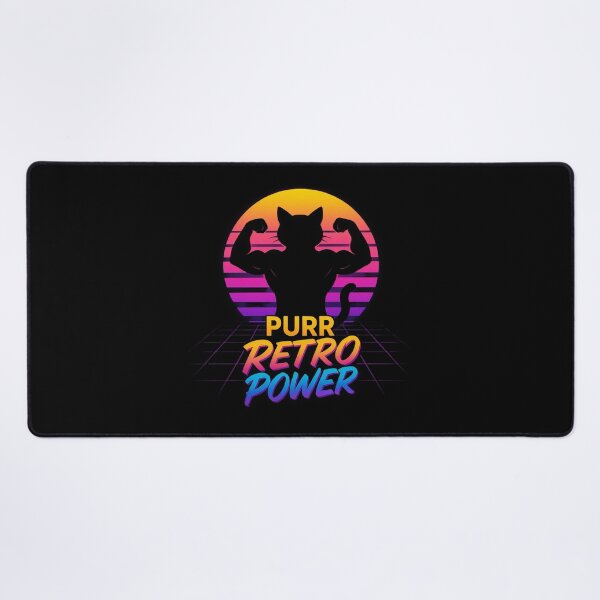 Item preview, Retro Cat Fitness, Synthwave Gym Cat designed and sold by AYACHI90.