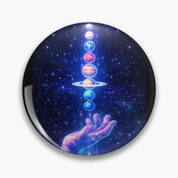 Item preview, Cosmic Alignment – Neon Cyber Poster designed and sold by MrsMirabilis.