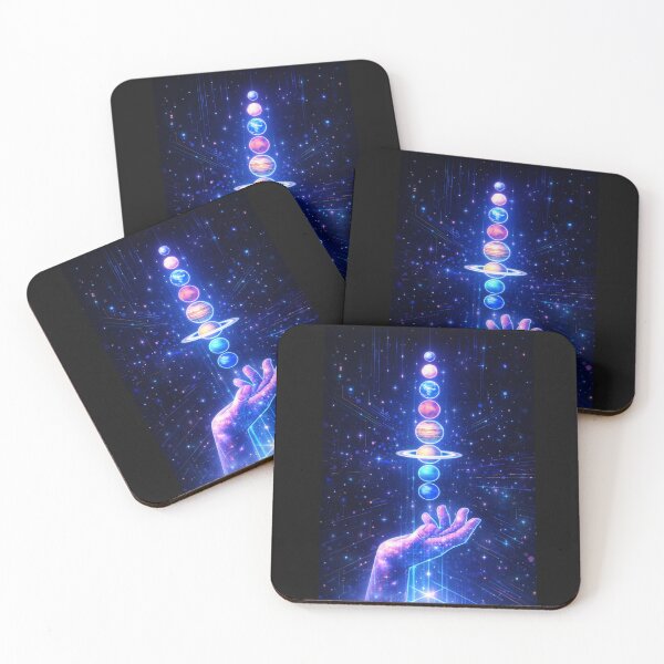 Item preview, Cosmic Alignment – Neon Cyber Poster designed and sold by MrsMirabilis.