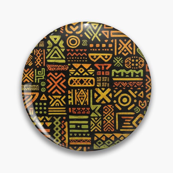 Item preview, African Tribal Symbols - Ethnic Geometric Seamless Pattern designed and sold by myforestfog.