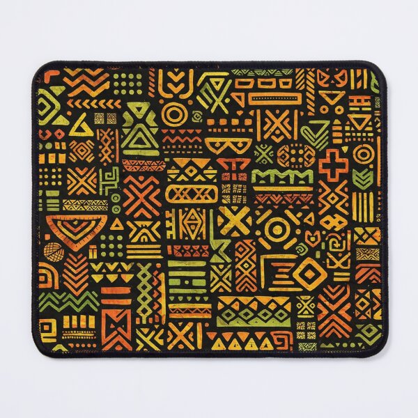 Item preview, African Tribal Symbols - Ethnic Geometric Seamless Pattern designed and sold by myforestfog.