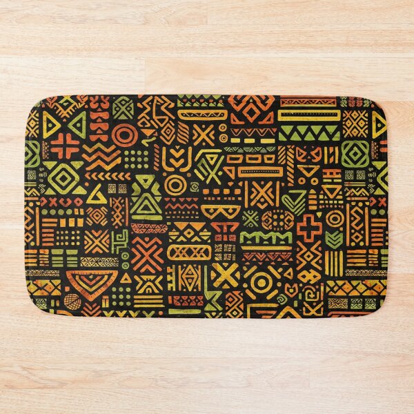 Item preview, African Tribal Symbols - Ethnic Geometric Seamless Pattern designed and sold by myforestfog.