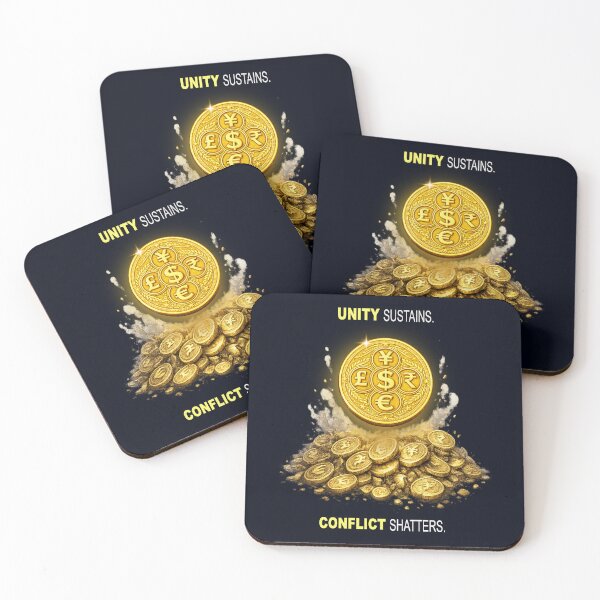 Item preview, Unity Sustains Conflict Shatters – Global Currency Concept Art designed and sold by LeelaWorks.org.