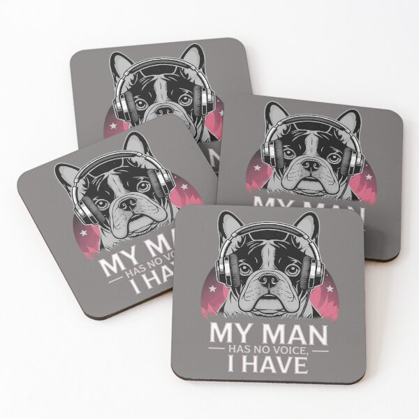 Item preview, My Man Has No Voice, I Have – French Bulldog Music Design designed and sold by Art-Arcade6.