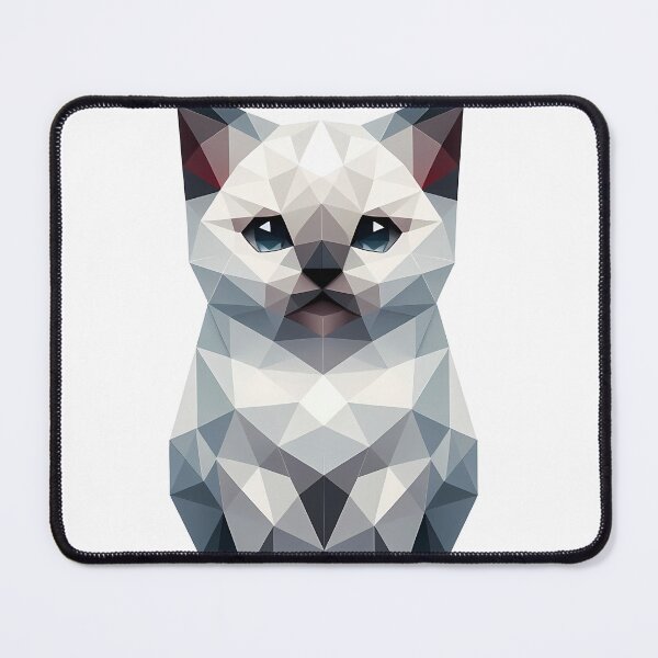 Item preview, Low Poly Cat Illustration Design designed and sold by ekoprasetioart.