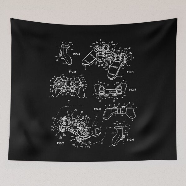 Item preview, Retro Gaming Controller - Psx - white print designed and sold by R-A Designs.