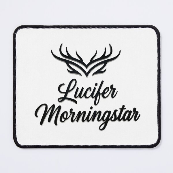 Item preview, Lucifer Morningstar Typography Design | Dark Gothic Text Graphic designed and sold by VKKMANAGE.