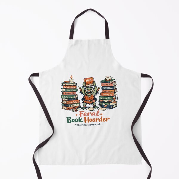 Item preview, Feral Book Hoarder Funny BookTok Bibliophile Reader Gift Unhinged Reading T-Shirt designed and sold by GeniePixel.