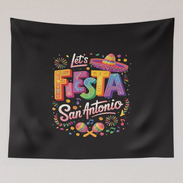 Item preview, Let’s Fiesta San Antonio Retro Cinco De Mayo Party Mexican Fiesta Vibes designed and sold by kiralynstration.