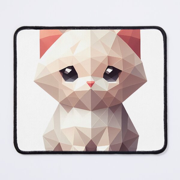 Item preview, Cute Low Poly Cat Illustration designed and sold by ekoprasetioart.