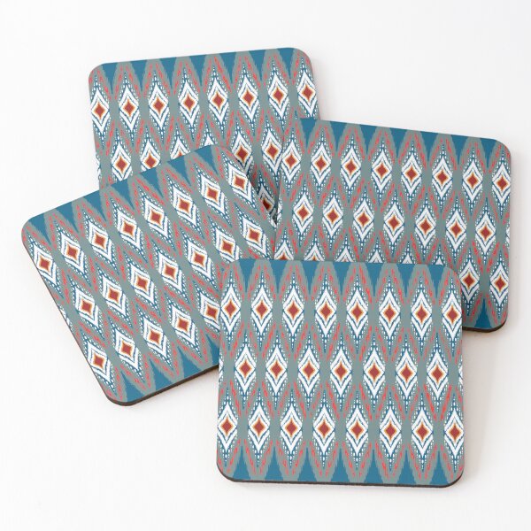 Item preview, Navy blue and white floral lattice pattern designed and sold by AdesignbyG.