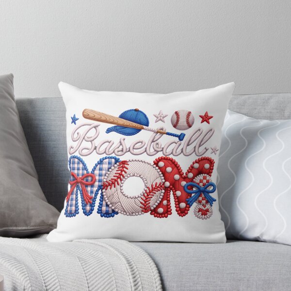Item preview, Patriotic Baseball Mom Handmade Clay Style Design – Cute USA Sports Mom Gift designed and sold by Ladys-Gents.