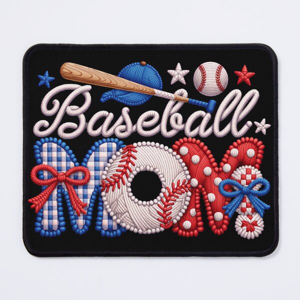 Item preview, Patriotic Baseball Mom Handmade Clay Style Design – Cute USA Sports Mom Gift designed and sold by Ladys-Gents.