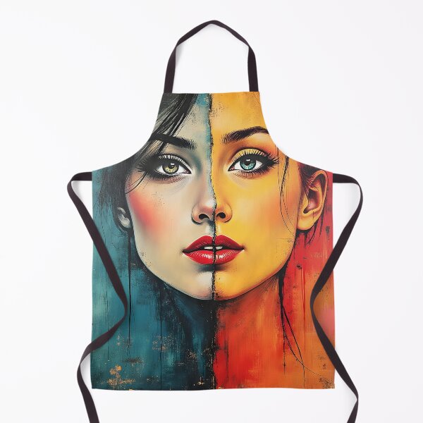 Item preview, Duality Within – Split Face Abstract Portrait designed and sold by Huskyyy Designs.