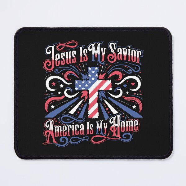 Item preview, Jesus Is My Savior America is My Home designed and sold by TeezTales.
