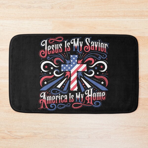 Item preview, Jesus Is My Savior America is My Home  designed and sold by TeezTales.