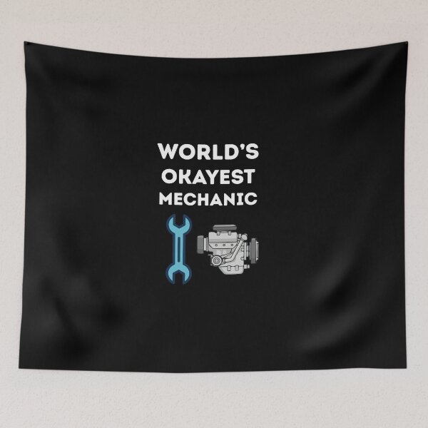 Item preview, World's Okayest Mechanic Gifts Idea For Everyone designed and sold by ZubekStudio.