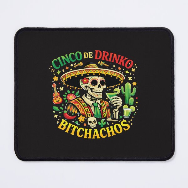 Item preview, Cinco De Drinko Funny Fiesta Skull Margarita Party Humor Cinco De Mayo designed and sold by kiralynstration.