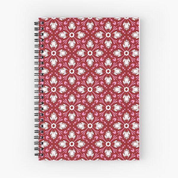 Item preview, Teal and terracotta ikat diamond pattern designed and sold by AdesignbyG.