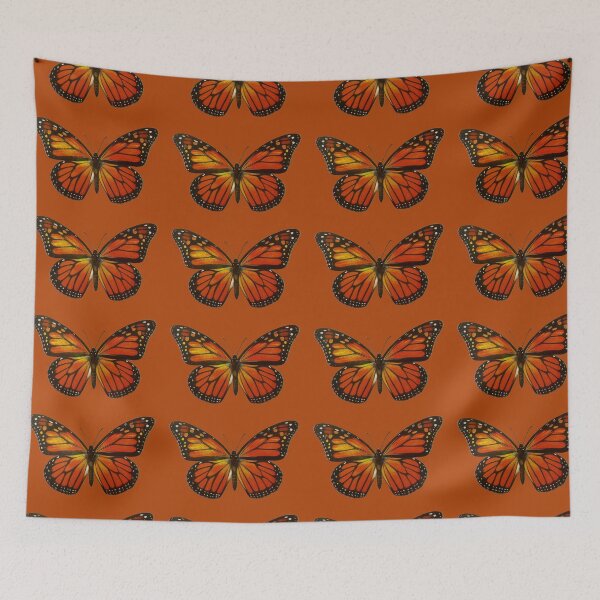 Item preview, Striped Brown Butterfly Pattern designed and sold by happytraveller1.