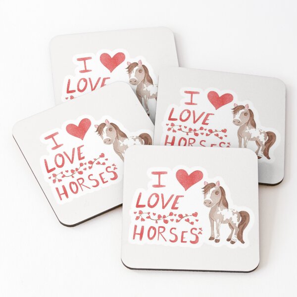 Item preview, I Love Horses  designed and sold by PamLeeDesign.
