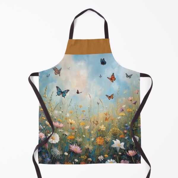 Item preview, A beautiful meadow with butterflies, an idyllic picture or rather surreal? designed and sold by Knock on my door.