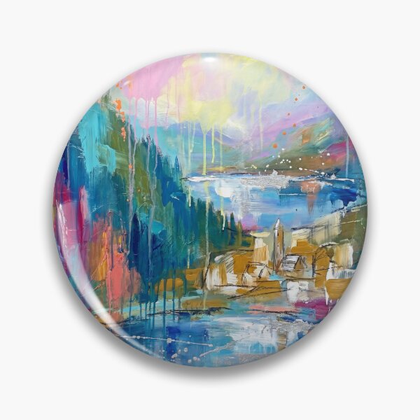 Item preview, Glendalough Abstract Landscape Painting designed and sold by Printpix.