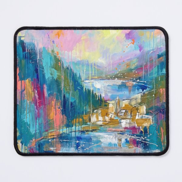 Item preview, Glendalough Abstract Landscape Painting designed and sold by Printpix.