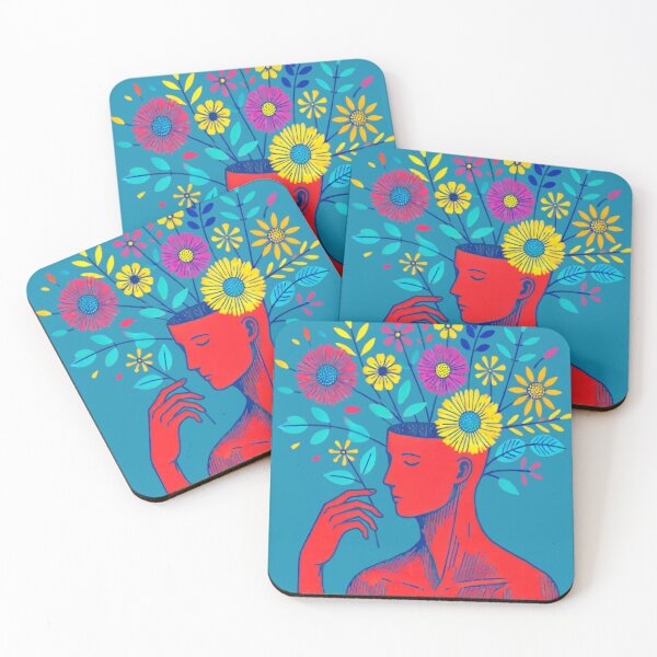 Item preview, Floral Mind Growth Illustration designed and sold by SoftRedMood.