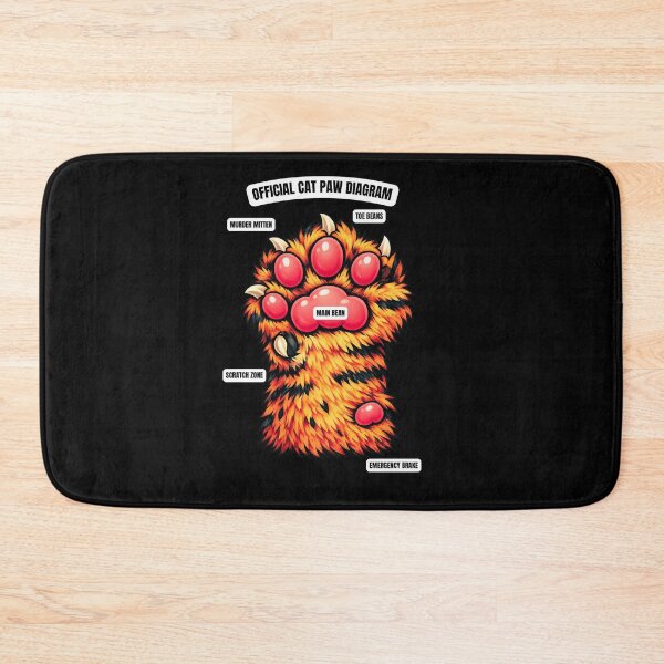 Item preview, Official Cat Paw Diagram designed and sold by MoonfurStudio.