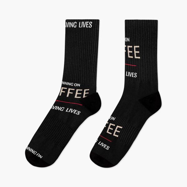 Item preview, Running on Coffee & Saving Lives Gifts designed and sold by ZubekStudio.