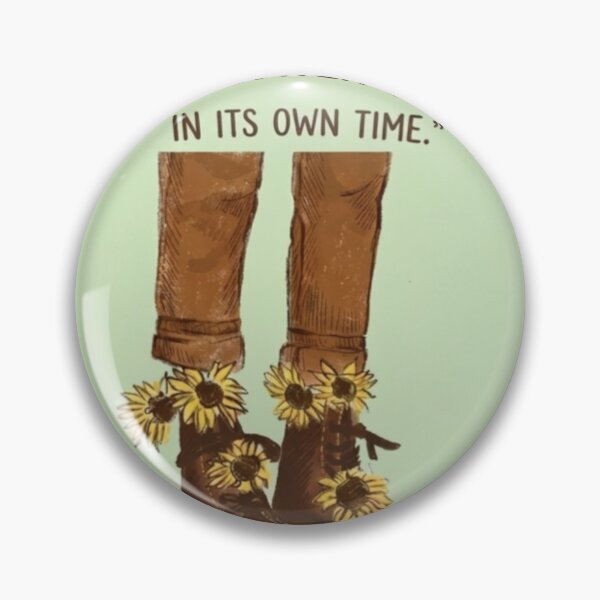 Item preview, Every Flower Blooms in Its Own Time – Aesthetic Sunflower Boots Illustration designed and sold by RushVibeWear.