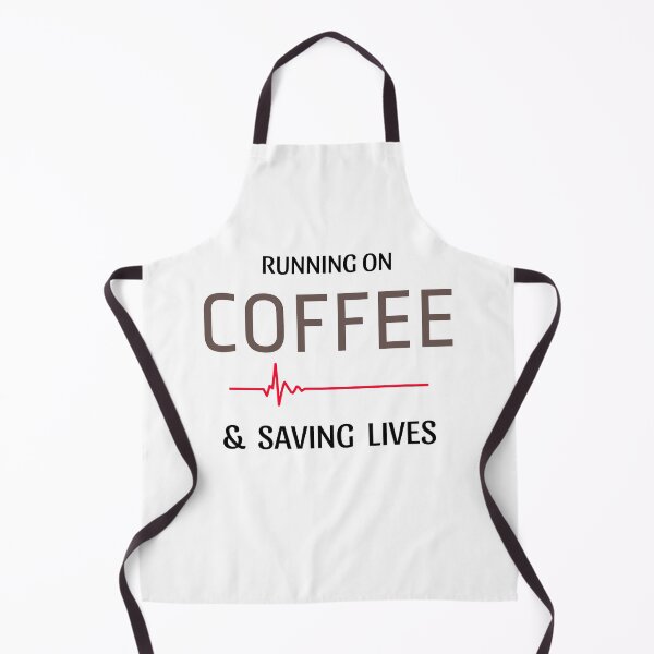Item preview, Running on Coffee & Saving Lives Gifts designed and sold by ZubekStudio.