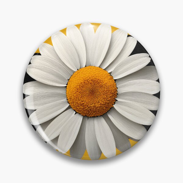 Item preview, Bold Orange and Black Daisy Centered Floral Contrast Modern Design designed and sold by daila70.