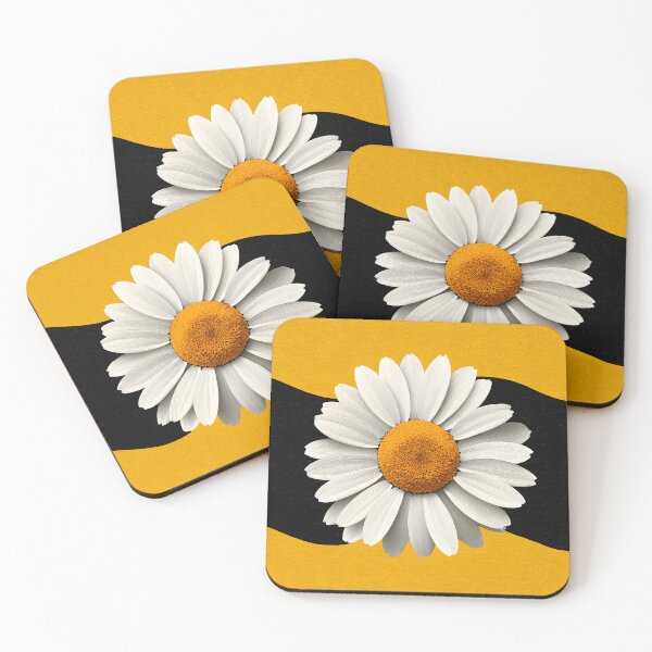 Item preview, Bold Orange and Black Daisy Centered Floral Contrast Modern Design designed and sold by daila70.