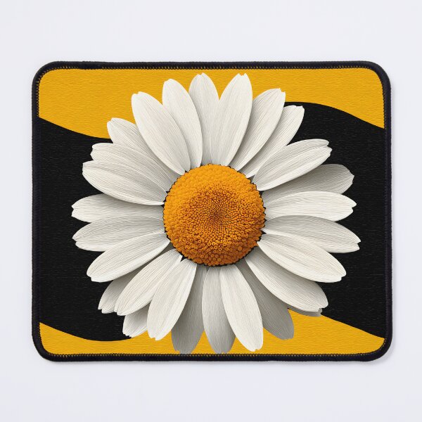 Item preview, Bold Orange and Black Daisy Centered Floral Contrast Modern Design designed and sold by daila70.