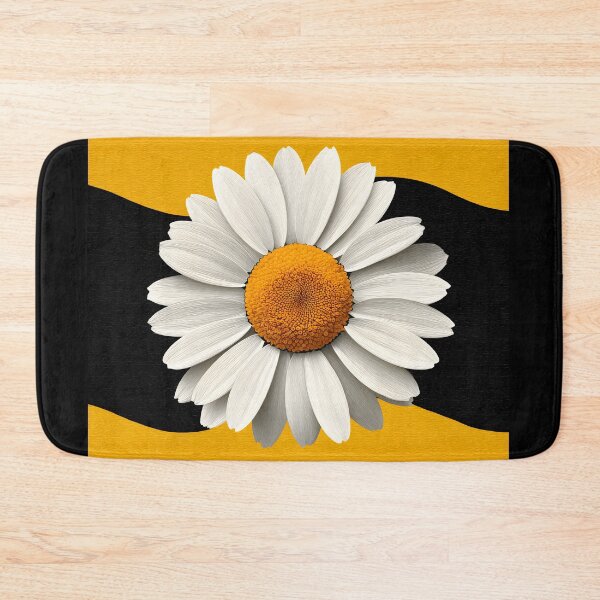 Item preview, Bold Orange and Black Daisy Centered Floral Contrast Modern Design designed and sold by daila70.