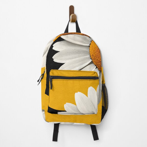 Item preview, Bold Orange and Black Daisy Centered Floral Contrast Modern Design designed and sold by daila70.