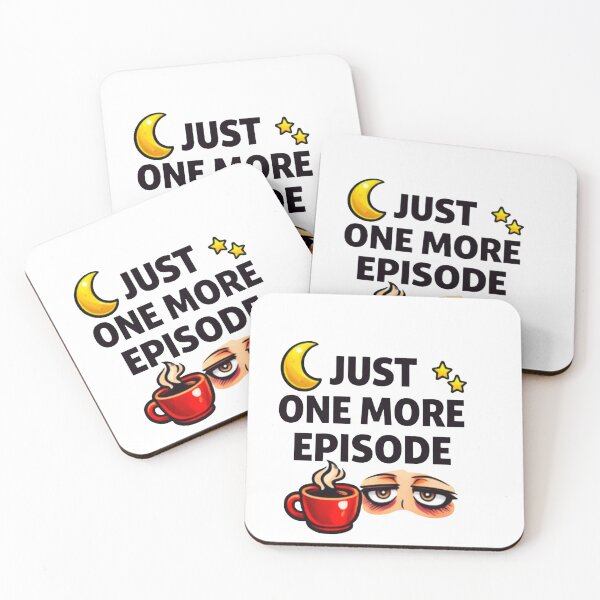 Item preview, Just One More Episode Funny Binge Watching Quote Sticker Anime Lover Humor designed and sold by Lovestickerco.