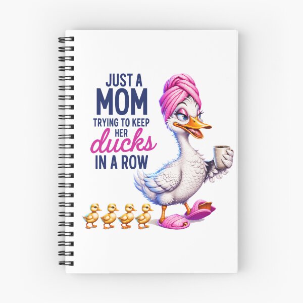 Item preview, Funny Mom Duck Pun Just a Mom Trying to Keep Her Ducks in a Row Cute Coffee Ducklings Design designed and sold by Ladys-Gents.