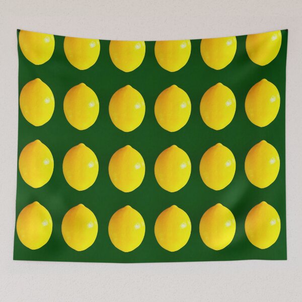 Item preview, Lemon on green background  designed and sold by happytraveller1.