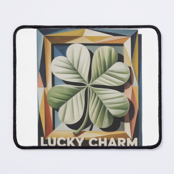 Item preview, Minimalist Cubist Four Leaf Clover Heart designed and sold by Bloomkept.