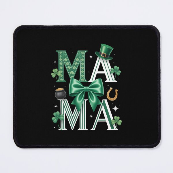 Item preview, Mama Leopard St Patricks Day Coquette Bow Clover designed and sold by papertaless.