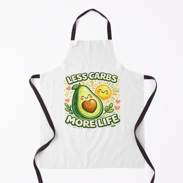 Item preview, Less Carbs More Life Cute Keto Lifestyle Happy Avocado Design designed and sold by MyOwnLab.