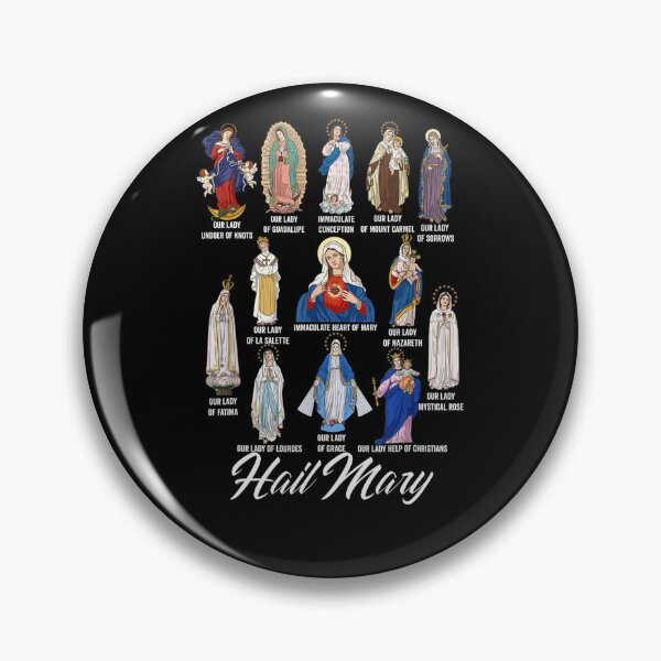 Item preview, Our Lady Blessed Mother Latin Marian Titles Catholic Faith Religious Graphic designed and sold by alber-garnell.