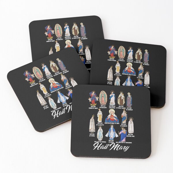 Item preview, Our Lady Blessed Mother Latin Marian Titles Catholic Faith Religious Graphic designed and sold by alber-garnell.