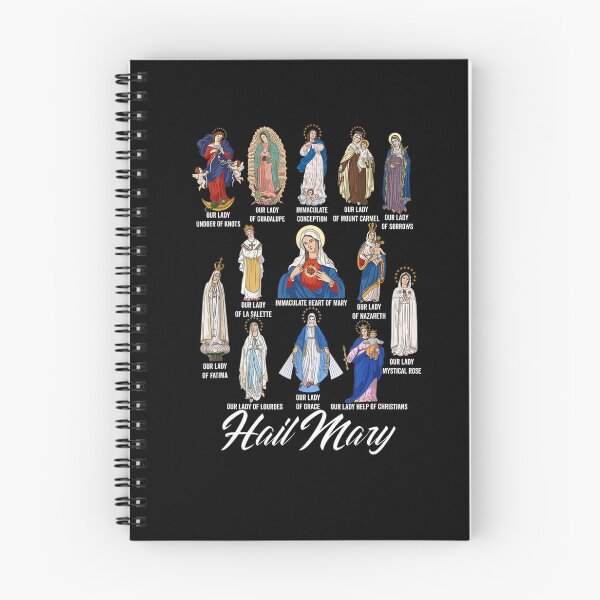 Item preview, Our Lady Blessed Mother Latin Marian Titles Catholic Faith Religious Graphic designed and sold by alber-garnell.