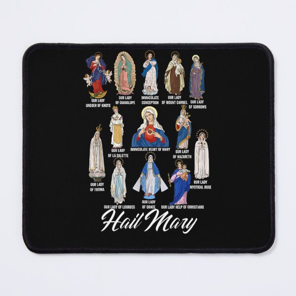 Item preview, Our Lady Blessed Mother Latin Marian Titles Catholic Faith Religious Graphic designed and sold by alber-garnell.