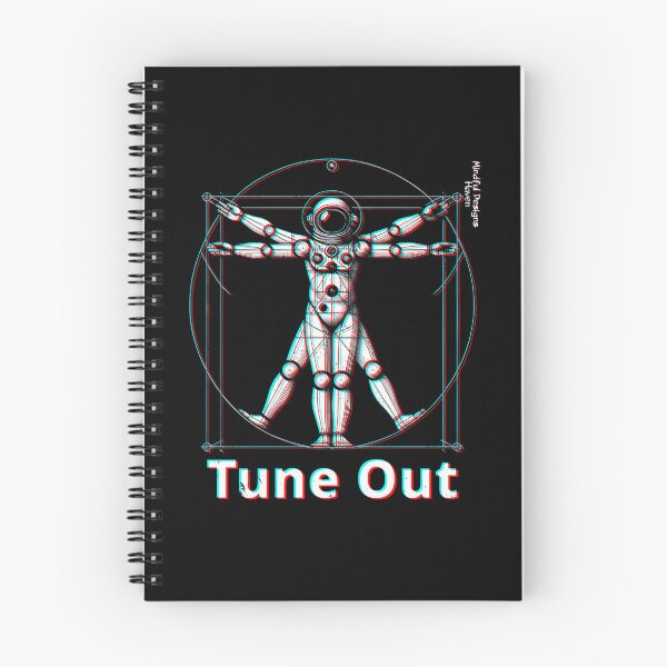 Item preview, Tune Out Vitruvian Spaceman Astronaut designed and sold by 420Lovers.