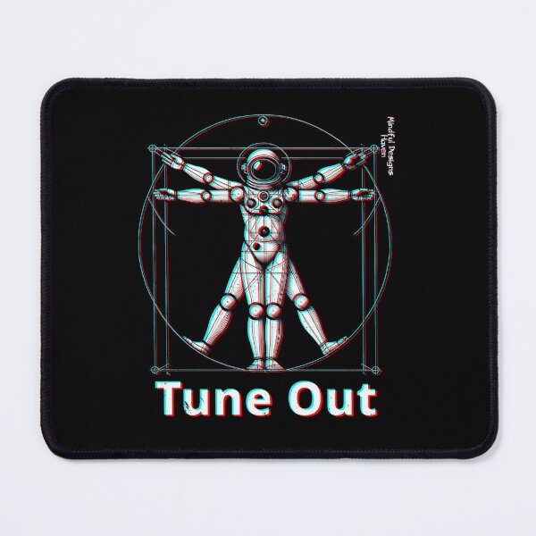 Item preview, Tune Out Vitruvian Spaceman Astronaut designed and sold by 420Lovers.